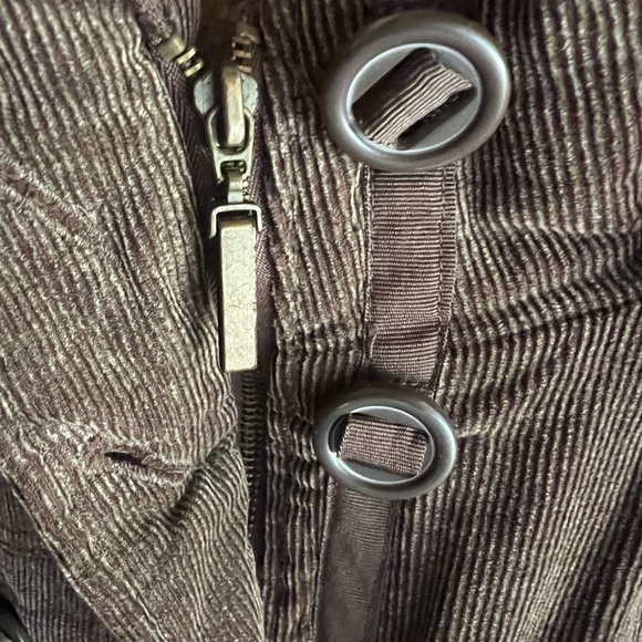 St. John’s Bay Brown Corduroy Coat with Faux Fur Lining – Size 3X - Picture 3 of 7